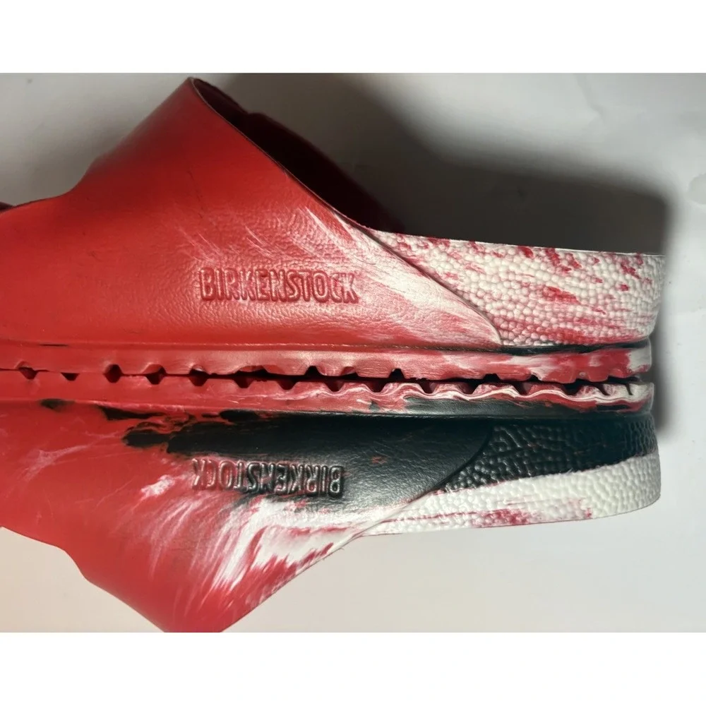 Birkenstock Arizona Sandals Men's 10 EU 43 Red Black Shoes